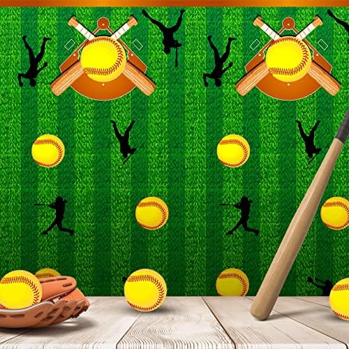 Patelai Softball Tablecloths 86 x 51 Inch 3 Pack