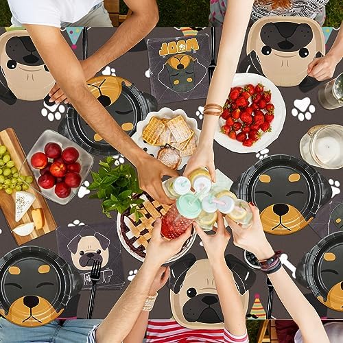 Dog Party Decorations 81Pcs Birthday Supplies for Kids