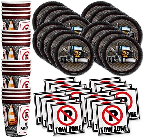 Big Truck Birthday Plates Napkins Cups Set for 16
