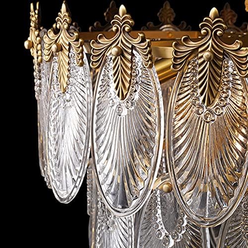 Modern Crystal Chandelier with Leaf Design 8-Light Pendant Lighting