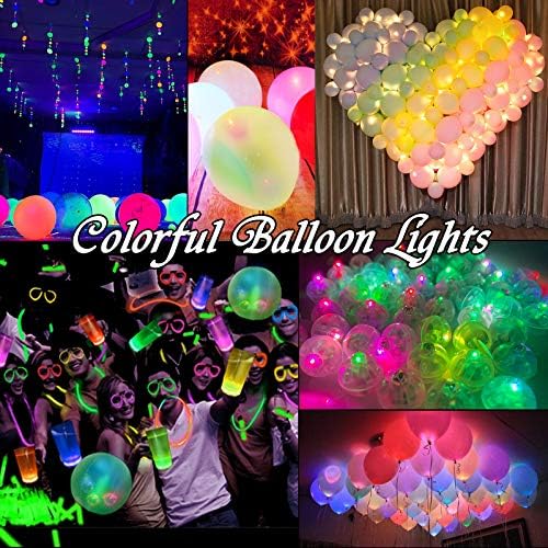 100pcs Warm White LED Balloon Light for Party Decorations