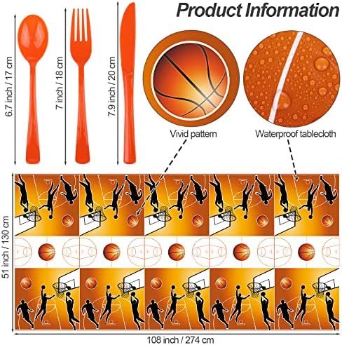 Durony 169 Piece Basketball Themed Party Pack