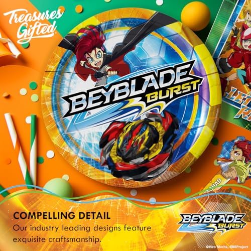 Treasures Gifted BEYBLADE BURST Party Plates 9in 16ct