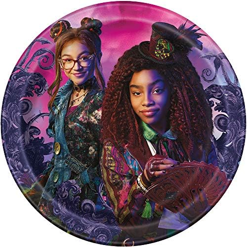 Disney Descendants 3 Round Dessert Plates 7 Inch Pack of 8