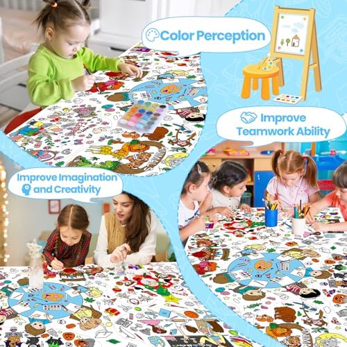 PADTIC Giant Coloring Poster 35x72 Inch