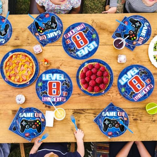 Grencian 96 Pcs Video Game Birthday Party Decorations
