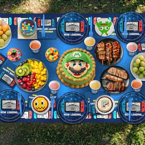 Video Game Party Supplies Set for 24 Guests